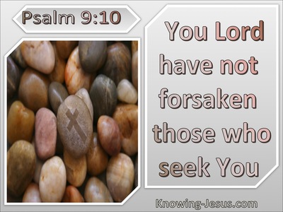 Psalm 9:10 The Lord Has Not Forsaken Those Who Seek You (pink)